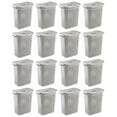 thumbnail image 1 of Sterilite Plastic Weave Laundry Hamper Slim Clothes Basket, Gray, 16-Pack, 1 of 10