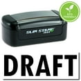 thumbnail image 1 of Slim Pre-Inked Draft Stamp with Red Ink, 1 of 4