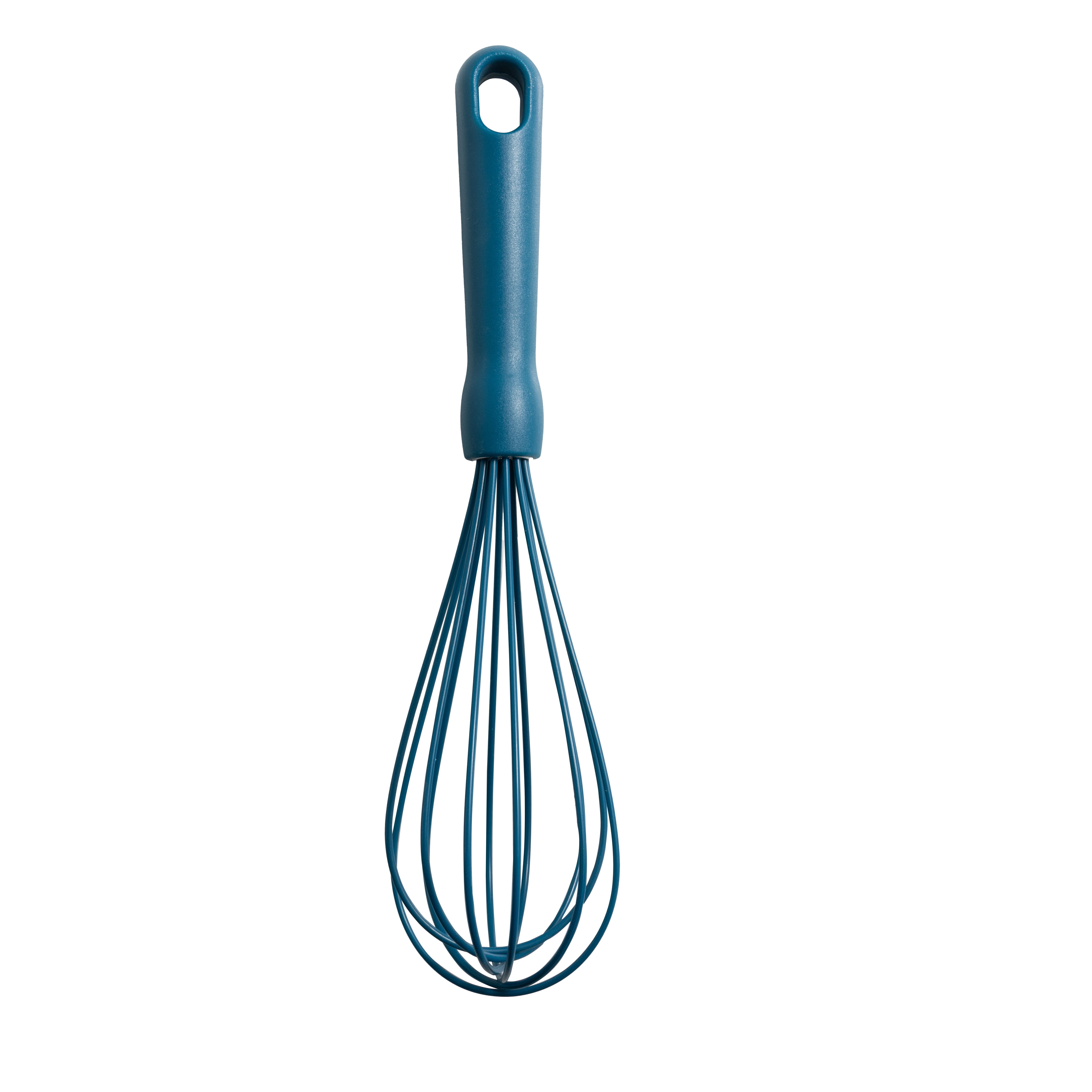 Mainstays 3-Piece Silicone Whisk Set, 10.5 in/10.4 in/9.6 in, Blue