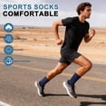 thumbnail image 5 of FreeYoka Men's Cotton Crew Work Socks, 4 Pairs Cushioned Boot Moisture Athletic Socks for Hiking Sports Running, 5 of 8