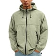 thumbnail image 2 of HAJWOH Mens Sun Protection Lightweight Waterproof Jacket Hoodie Hiking Fishing Running Travel Windbreaker, 2 of 5