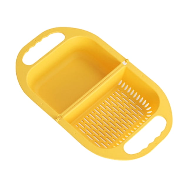 CEHVOM Panier Pliable Anti-Fuite pour Fruits et Légumes, Contenant pour Évier, Bassin de Rangement, Liquidation