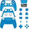 thumbnail image 4 of eXtremeRate Full Set Housing Shell with Buttons Touchpad Cover, Clear Blue Custom Replacement Decorative Trim Shell Front Back Plates for ps5 Controller BDM-030/040, 4 of 6