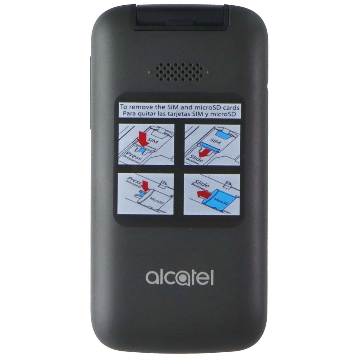 Pre-Owned FAIR - Alcatel SMARTFLIP (2.8-in) Flip Phone (4052R) AT&amp;T Locked - Black / 4GB