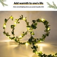 thumbnail image 3 of Eummy Solar Lamp, Artificial Maple Leaf String Lights, LED Solar Powered Fake Ivy String Light Wreath IP65 Waterproof Hanging Plant Light for   Room Decor 5m/10m, 3 of 6