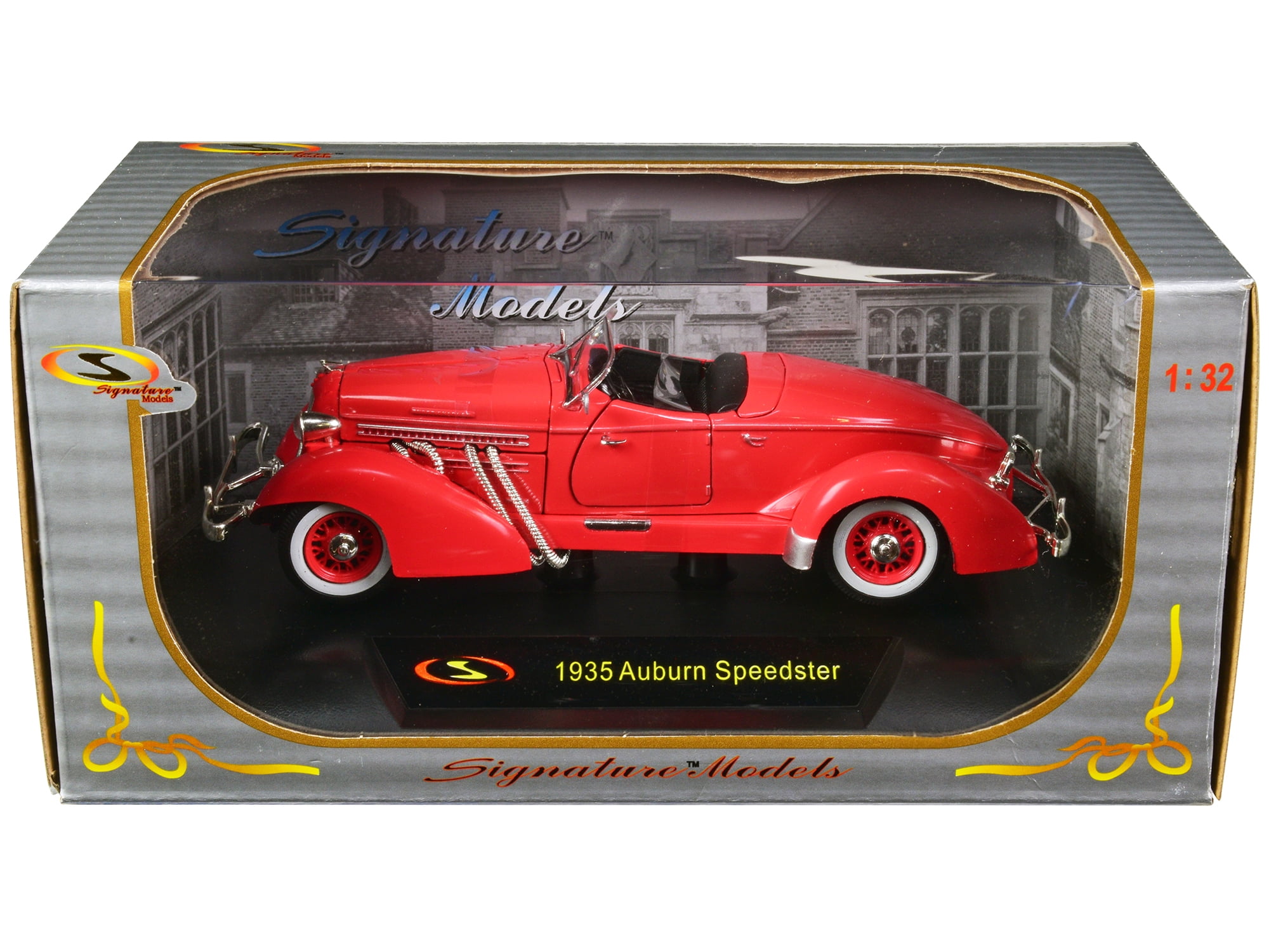 1934 Duesenberg Model J Black/Green 1/18 Diecast Model Car