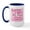 White/Navy Inside, variant on CafePress - Tribute Square Breast Cancer Large Mug - 15 oz Ceramic Large White Novelty Mug