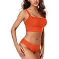 thumbnail image 3 of Charmo Push Up Bikini Swimsuits for Women Cropped Bikini Top Two Pieces Bathing Suits, 3 of 8