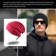 thumbnail image 4 of Gorros unisex Minnieouse gorros informales de otoño accesorios clásicos para la cabeza Color Vino rojo, 4 of 6