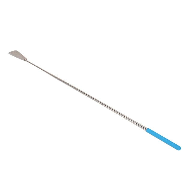 Shoe Horn, Convenient Retractable Shoe Assist Stainless Steel Rust Free Long Handle Shoe Horn For Home For People Blue