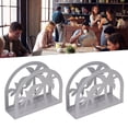 thumbnail image 4 of Napkin Holder, Wear Resistant 2Pcs Metal Stainless Steel Upright Napkin Holders  For Gift For Restaurants Coconut Tree Pattern, 4 of 8