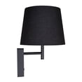 thumbnail image 2 of Estevez Luminario de muro AURA, E26, pantalla textil, Color negro, Ø225×235×450 mm, 2 of 8