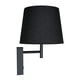 thumbnail image 2 of Estevez Luminario de muro AURA, E26, pantalla textil, Color negro, Ø225×235×450 mm, 2 of 8