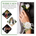 thumbnail image 2 of CTIRCHIU White Silk Flower Wristband, Bridal Pearls for Wedding Party, 2 of 8