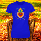 thumbnail image 3 of Playera Blusa De Corazon Con Ojo Turco Color Azul Talla Chica Marca Emil SaEs, 3 of 4