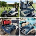 thumbnail image 6 of Golf Cart Seat Covers for 2 Seater, Blue Abstract Art Soft Microfiber Cart Seat Towel Blanket, Modern Waves Art Absorbent Breathable Non Slip Bench Seats Protector for Golf Course 51"x31", 6 of 9