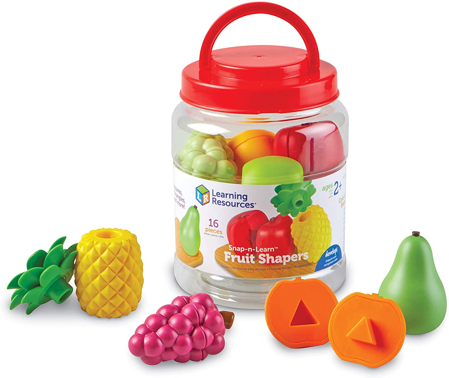 Learning Resources LER6715 Snap-N-Learn Fruit for Grade Toddler Plus, Assorted Color