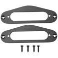 thumbnail image 1 of 2 Pcs Guitar Pickup Frame Mounting Ring Single Coil Metal(Black), 1 of 5