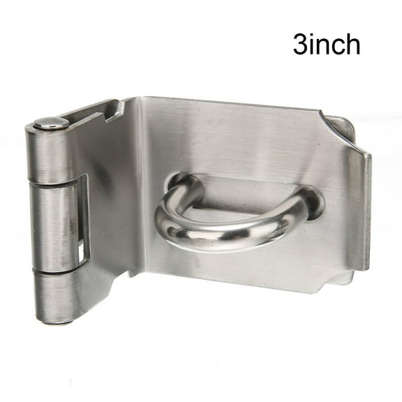 Anti Theft Door Lock Hasp Staple Stainless Steel Padlock Clasp Shed Latch Tool Thickened 90 Degree Angle Lock Plate Door Buckle
