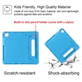 thumbnail image 4 of Allytechgroup Kids Case for iPad Pro 12.9 inch 2022/2021/2020/2018 (6th/5th/4th/3rd Generation) 12.9 Inch Tablet EVA Case with Rotating Kickstand Swivel Handle Shockproof Rugged Stand Cover, Blue, 4 of 7