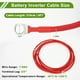 thumbnail image 4 of Cable inversor de batería de 3/8" Lug 7 AWG de 9 pies de Unique Bargains, cable de batería de cobre estañado, 1 pieza roja, 4 of 7