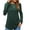 Deep Green, variant on JYLFC Womens Crew Neck Tunic T-Shirts Long Shirts Long Sleeve Tops, Black L