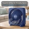 thumbnail image 5 of Comfort Zone 9" Portable Box Fan, Blue, 5 of 6