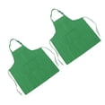 thumbnail image 5 of Cooking Apron Waterproof Adjustable Neck Strap Breathable Soft Kitchen Bib Apron with Pocket for Barbecue Baking 2pcs Green, 5 of 5