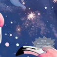 thumbnail image 3 of Starry Sky Flamingo Elegant Chiffon Silk Hair Scarves - Lightweight and Breathable - 180*73 Size - Stylish Accessory for Women, 3 of 6