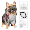 thumbnail image 3 of Haiem Christmas Snowman With Hat for Winter Dog Hoodie Sweatshirts with Pockets Warm Dog Clothes for Small Dogs Chihuahua-Large, 3 of 7