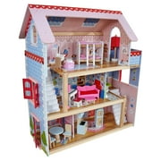 KidKraft Chelsea Doll Cottage Wooden Dollhouse with 16 Accessories, for 5-Inch Dolls