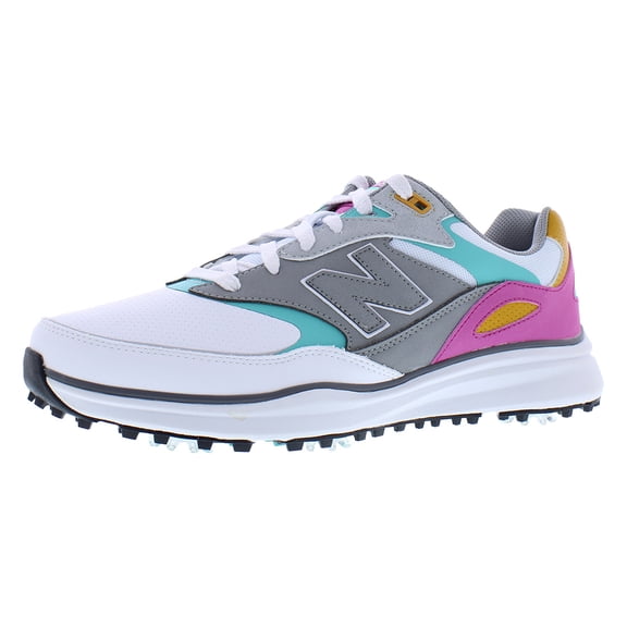 New Balance Heritage Mens Golf Shoes Size 10, Color: White/Pink