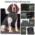 thumbnail image 3 of ROZKITCH Dog Calming Vest,Dual Adjustable Shirts for Dogs,Dog Anxiety Vest Jacket for Fireworks,Thunderstorm,Travel,Separation,Anxiety Calming Vest Wrap for Medium Large Dog,Green,M, 3 of 7