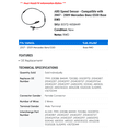 thumbnail image 2 of ABS Speed Sensor - Compatible with 2007 - 2009 Mercedes-Benz E550 Base RWD 2008, 2 of 2