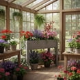 thumbnail image 6 of Jopath Grey Raised Garden Bed with Legs, Elevated Wooden Planter Box for Outdoor Plants Flowers Fruits Vegetable Herb Growing(31"x31"x16"), 6 of 9