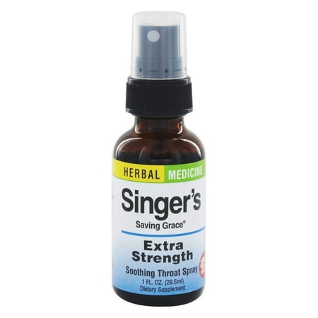 Herbs Etc - Singer's Saving Grace Soothing Throat Spray Extra Strength - 1 (Best Throat Spray For Tonsillitis)