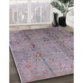 thumbnail image 3 of Ahgly Company Machine Washable Indoor Rectangle Industrial Modern Mauve Taupe Purple Area Rugs, 7' x 9', 3 of 7
