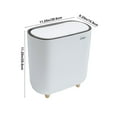 thumbnail image 3 of EGNMCR Trash Can, Garbage Can, Kitchen Trash Can Clip Trash Can Household Living Room Popup Lid Narrow Body Trash Can Bathroom Kitchen With Lid Large Capacity Trash Cans trash can, 3 of 6