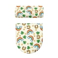 thumbnail image 5 of HELLHERO Clover Rainbow Pattern Toilet Seat Lid Cover 2 Pack Stylish Gifts Holiday for Bathroom, Fits All Toilet Shapes, 5 of 8