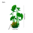 thumbnail image 3 of 2pcs Plastic Fake Seaweed Aquatic Foliage - Realistic Fish Tank Decorations, Artificial Water Foliage, Durable Aquarium Landscaping Decor for Fish Tank Decoration, D, 3 of 6