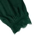 thumbnail image 3 of Long Sleeve Tops for Women Velvet Turtleneck Lace Blouse, Long Sleeve Slim Elegant Top Women's Tops, Tees & Blouses1 PC, 3 of 4