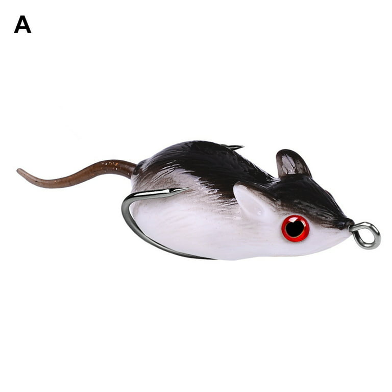 Opolski 5cm 9g Silicone Rat Bait Flexible Sharp Hook Rat Lure With