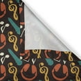 thumbnail image 6 of Ambesonne Music Valance & Curtain, Notes and Headphones, 55"x24", Multicolor, 6 of 6
