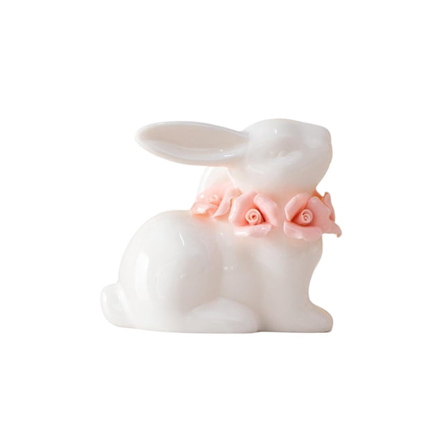 Decoraciones de Mesa para la Sala de Estar Ornamento de Conejito de Cerámica Lindo para la Decoración Del Hogar Y la Sala de Estar Regalos de Cumpleaños para Novias Y Amigos Como Recuerdos