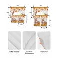 thumbnail image 5 of Orange Gnomes Fall Swag Curtains for Living Room/Bedroom Windows, Thanksgiving Pumpkin Maple Leaves Kitchen Curtains and Valances Set 36 Inch Length, Light Filtering Swags Valance Curtain Panels, 5 of 5
