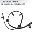 thumbnail image 5 of Unique Bargains ABS Wheel Speed Sensor Front Left Right ABS Sensor Anti-lock Braking System Sensor No.23147550/22939277 for Cadillac ATS 2013-2017, 5 of 7