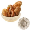 thumbnail image 3 of Bread Proofing Basket under $5! Xqxayjr Bread Proofing Basket Liner, Round Banneton Cloth Cover, Natural Rattan Bread Rising Basket, Sourdough Baking Supplies for Bread Making, 3 of 5