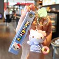 thumbnail image 1 of New Anime Sanrio Hello Kitty Keychain Pendant Holder Kawaii Key Chain Car Keyring Mobile Bag Hanging Jewelry Kids Toys GiftsChina Gong Bohan LED, 1 of 2