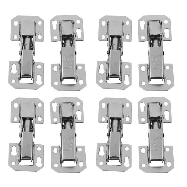 8 Pcs Charnières et Vis de Porte de Placard de Cuisine à 90 Degrés