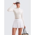 thumbnail image 3 of Campera CRZ YOGA Butterluxe Cropped Blanco Albaricoque XL, 3 of 6